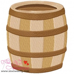 Pirates barrel Embroidery Design Pattern-1