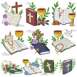 Holy Bible Religious Embroidery Design Bundle-1