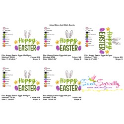 Hoppy Easter Eggs Embroidery Design Pattern-2