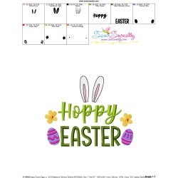 Hoppy Easter Eggs Embroidery Design Pattern-3