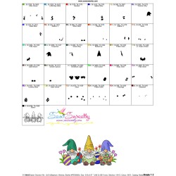 Easter Gnomes With Eggs Trio-v1 Embroidery Design Pattern-3