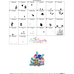 Easter Gnome Holding Egg Embroidery Design Pattern-3