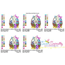 Easter Gnome In Basket With Eggs Embroidery Design Pattern-2