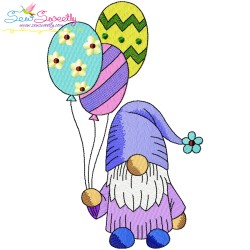Easter Gnomes Embroidery Design Bundle-14