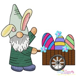 Easter Gnomes Embroidery Design Bundle-10