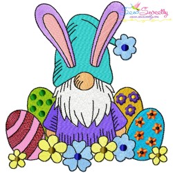 Easter Gnomes Embroidery Design Bundle-6