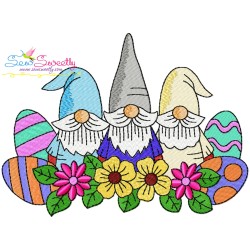 Easter Gnomes Embroidery Design Bundle-2