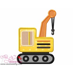 Construction Truck-3 Applique Design Pattern-1