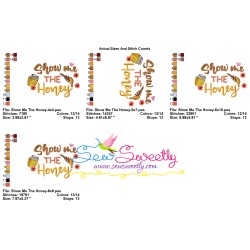 Show Me The Honey Embroidery Design Pattern-2