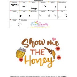 Show Me The Honey Embroidery Design Pattern-3