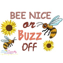 Honey Bee Lettering Embroidery Design Bundle-3