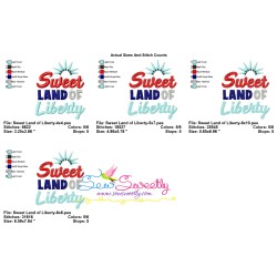 Sweet Land of Liberty Patriotic Embroidery Design Pattern-2