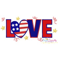 4th of July Lettering Embroidery Design Bundle-2