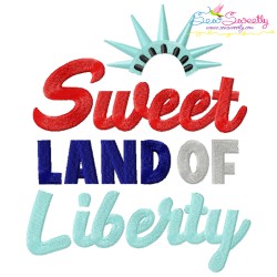 4th of July Lettering Embroidery Design Bundle-5