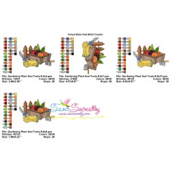 Gardening Plant And Tools-8 Embroidery Design Pattern-2