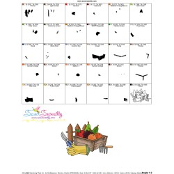 Gardening Plant And Tools-8 Embroidery Design Pattern-3