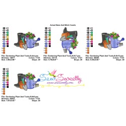 Gardening Plant And Tools-6 Embroidery Design Pattern-2