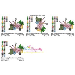 Gardening Plant And Tools-5 Embroidery Design Pattern-2