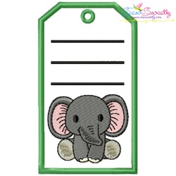Animals Name Tags Embroidery Design Bundle With Free Font-7