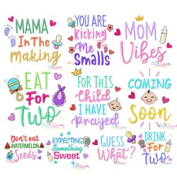 Baby Quotes Embroidery Design Bundle-1