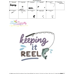 Keeping It Reel Fishing Embroidery Design Pattern-3