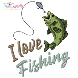 Fishing Lettering Embroidery Design Bundle-2