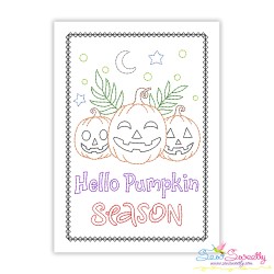 Halloween Cardstocks Embroidery Design Bundle-2
