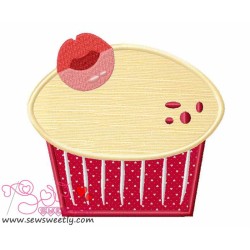 Lovely Cupcake-1 Applique Design Pattern-1