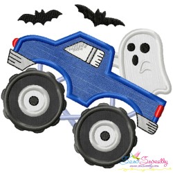 Halloween Trucks Applique Design Bundle-4