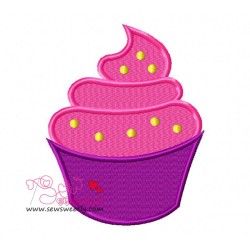 Ice Cream Cup Embroidery Design Pattern-1