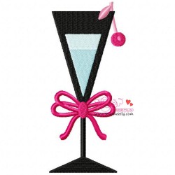 Cocktail Drink-4 Embroidery Design Pattern-1