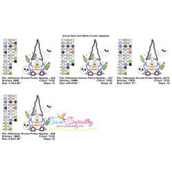 Halloween Gnome Potion Applique Design Pattern-2