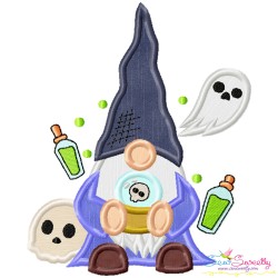 Halloween Gnome Potion Applique Design Pattern-1
