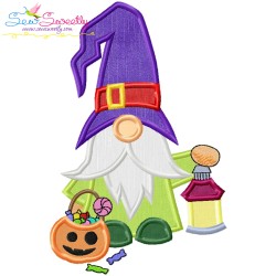 Halloween Gnomes Applique Design Bundle-4