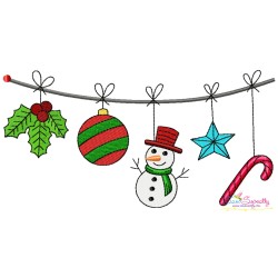 Christmas Borders Embroidery Design Bundle-4