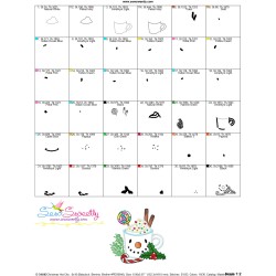 Christmas Hot Chocolate Cup-5 Applique Design Pattern-3