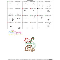 Christmas Hot Chocolate Cup-1 Applique Design Pattern-3