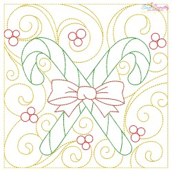 Christmas Quilt Blocks Embroidery Design Bundle-6