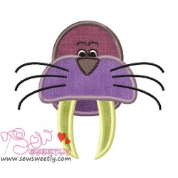 Walrus Face Applique Design Pattern-1