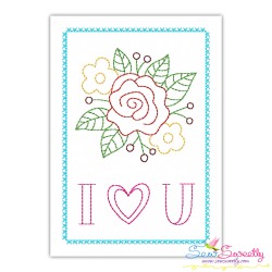 Valentine's Day Cardstock Embroidery Design Bundle-6