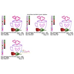 Valentine's Hot Chocolate Cup-7 Applique Design Pattern-2
