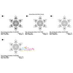 Artistic Snowflake-10 Embroidery Design Pattern-2