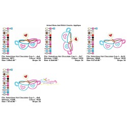 Valentine's Hot Chocolate Cup-1 Applique Design Pattern-2