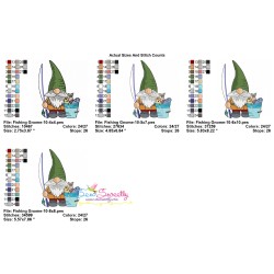 Boy Fishing Gnome-10 Embroidery Design Pattern-2