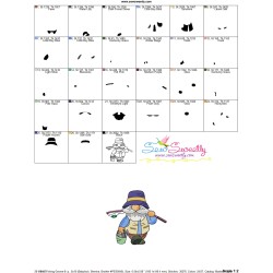 Boy Fishing Gnome-8 Embroidery Design Pattern-3