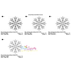 Artistic Snowflake-8 Embroidery Design Pattern-2