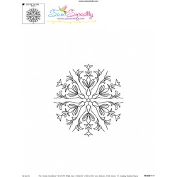 Artistic Snowflake-7 Embroidery Design Pattern-3