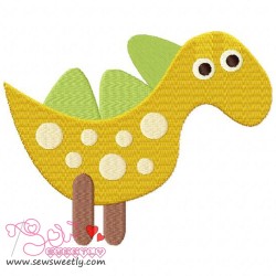 Cute Dino-3 Embroidery  Design-1