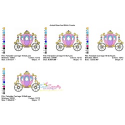 Embroidery Design Pattern - Fairytale Carriage-10-2