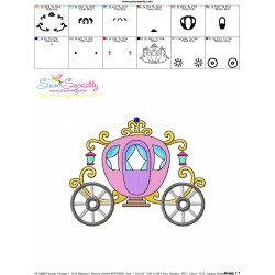 Embroidery Design Pattern - Fairytale Carriage-10-3